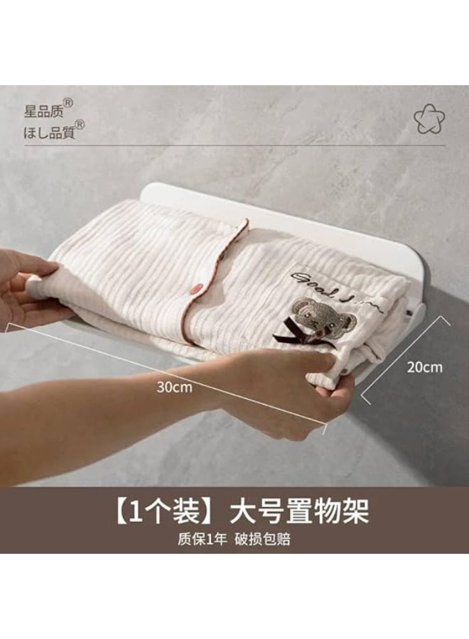 Bathroom Shelf Double Sided Movable Towel Rack Organizer for Daily Supplies Practical Stable Flexible Space Saving Home - Image 4